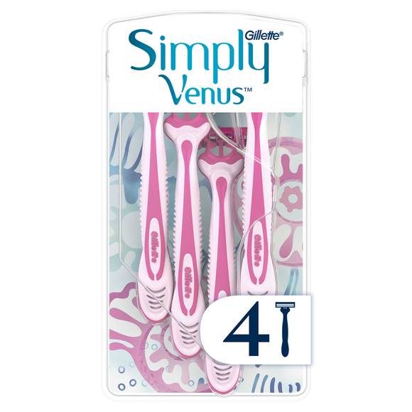 Rasoir jetable simply venus 3 GILLETTE, x4
