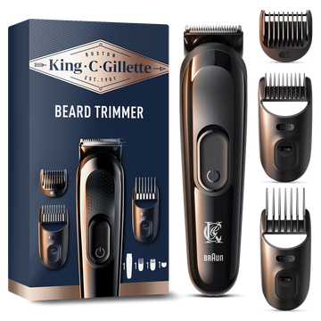 Tondeuse à barbe king c beardtrimmer GILLETTE  + 3 sabots