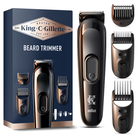 Tondeuse à barbe king c beardtrimmer GILLETTE  + 3 sabots