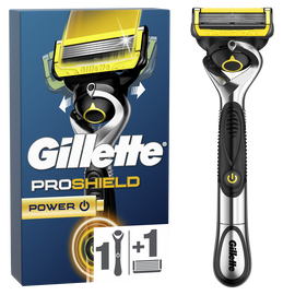 Rasoir Proshield Power + 1 Recharge GILLETTE
