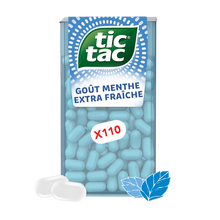 Bonbons TIC TAC x110 pastilles MENTHE EXTRA FRAÎCHE - 54g