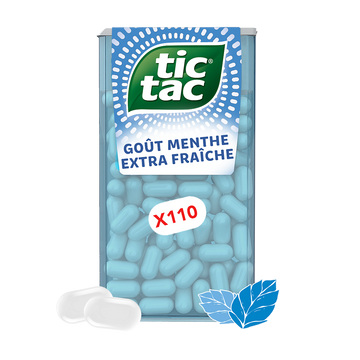 Bonbons TIC TAC x110 pastilles MENTHE EXTRA FRAÎCHE - 54g