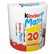 Barres chocolat maxi KINDER , x20 soit 420g