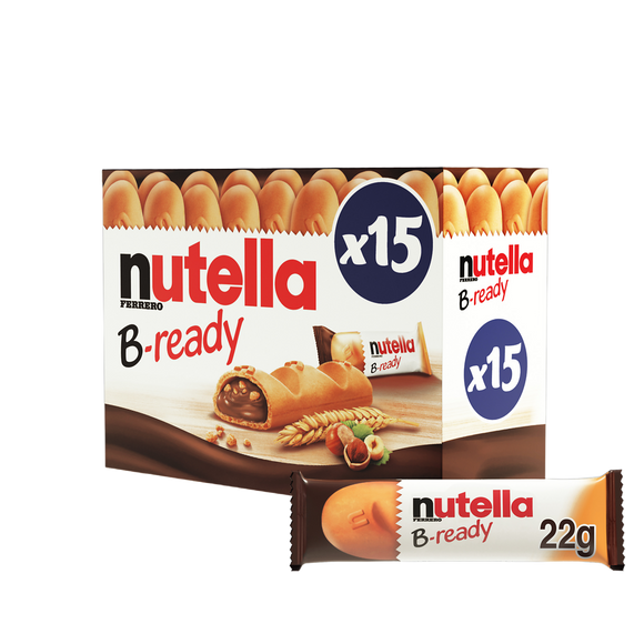 Biscuits croustillants fourrés au NUTELLA B-READY - 330g