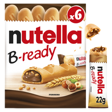 Biscuits croustillant fourré au NUTELLA B-READY, paquet de 132g