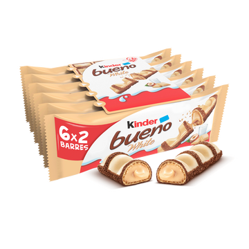 KINDER bueno white, x6 soit 234g
