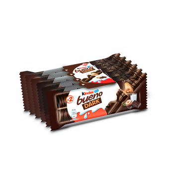 Barres au chocolat noir KINDER Bueno, 2x5 barres, 215g