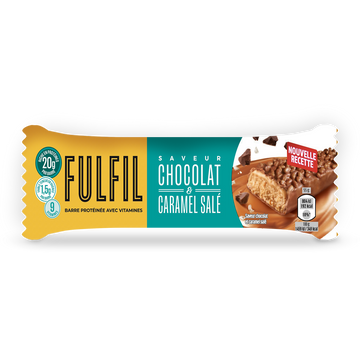 Barre protéinée avec vitamines choco&caramel salé FULFIL, 55g