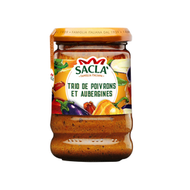 Sauce aux poivrons et aubergines SACLA, 190g