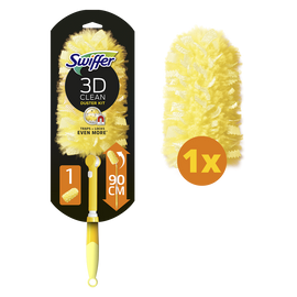 Plumeau XXL 3D clean système anti-poussière semi déplié duster+1 recharge SWIFFER