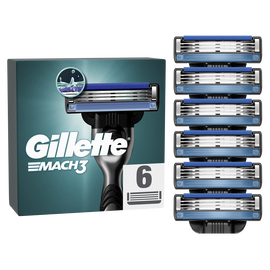 Recharge lames de rasoir pour homme mach3 GILLETTE x6