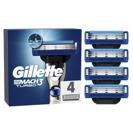 Recharge lames turbo mach 3 GILLETTE x4