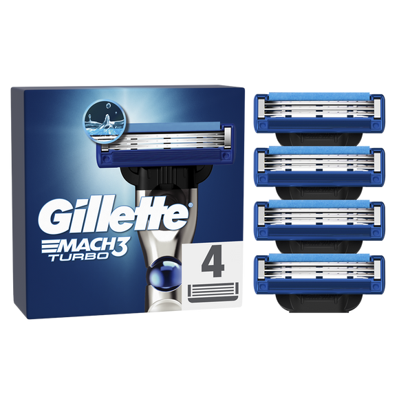 Recharge lames turbo mach 3 GILLETTE x4