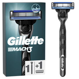 Gillette Mach3 Base Rasoir 1UP H+1 Recharge