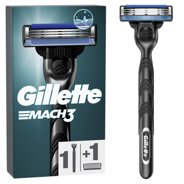 Gillette Mach3 Base Rasoir 1UP H+1 Recharge