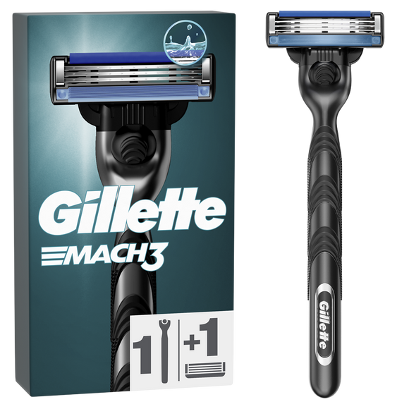 Gillette Mach3 Base Rasoir 1UP H+1 Recharge
