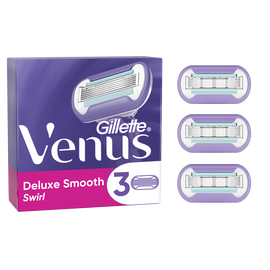 Lames rasage deluxe smooth swirl VENUS GILLETTE x3recharges pourfemme à 5 lames