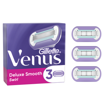 Lames rasage deluxe smooth swirl VENUS GILLETTE x3recharges pourfemme à 5 lames
