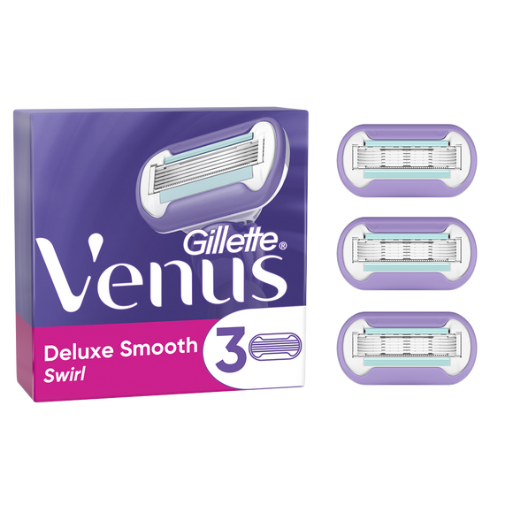 Lames rasage deluxe smooth swirl VENUS GILLETTE x3recharges pourfemme à 5 lames