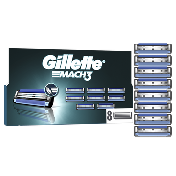 Recharges de lames de rasoir GILLETTE Mach3 x8