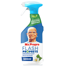 Spray Désododorisant Nettoyant pour salle de bain fleurs blanchesMR PROPRE 500mL