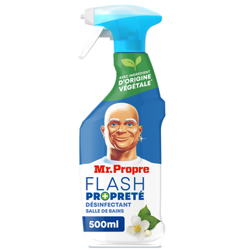 Spray Désododorisant Nettoyant pour salle de bain fleurs blanchesMR PROPRE 500mL