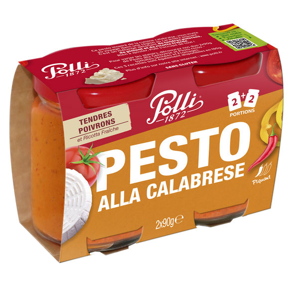 Pesto alla calabrese POLLI 1872 2x90g