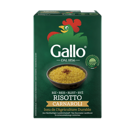 Riz carnaroli pour Risotto RISO GALLO, paquet de 500g