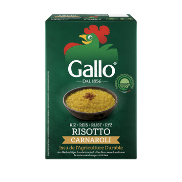 Riz carnaroli pour Risotto RISO GALLO, paquet de 500g