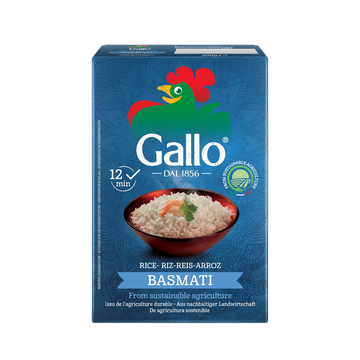 Riz basmati Himalaya agriculture durable RISO GALLO 500g