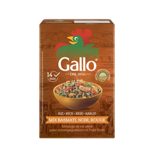 Mélange 3 Riz Basmati, Noir, Rouge Agriculture Durable RISO GALLO 500g