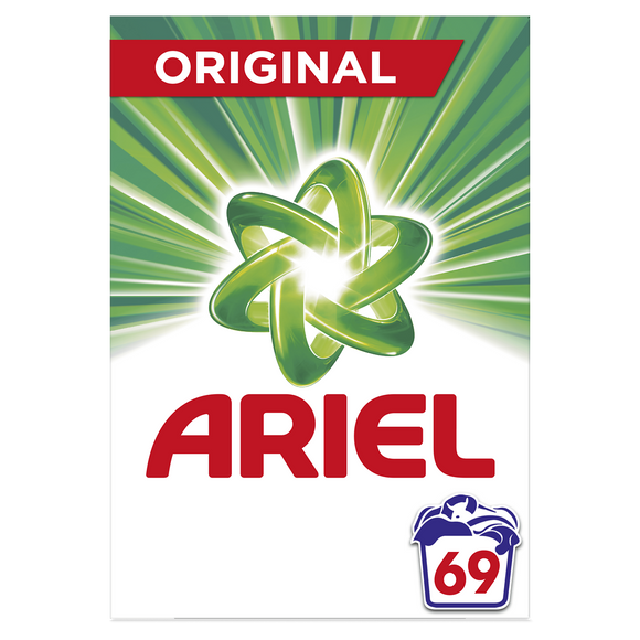 Lessive en poudre original ARIEL, x69 soit 4,49kg
