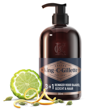 Nettoyant à barbe KING C.GILLETTE flacon de 350 ml