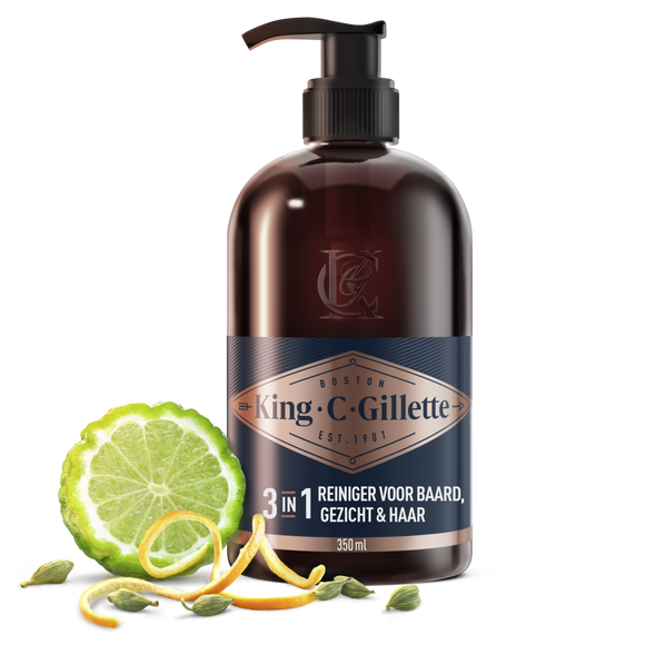 Nettoyant à barbe KING C.GILLETTE flacon de 350 ml