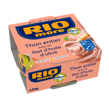 Thon entier MSC avec un filet d'huile d'olive RIO MARE 120g