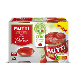 Tomates pelées zéro résidu de pesticides MUTTI 800g