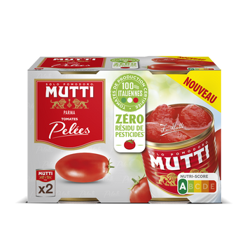 Tomates pelées zéro résidu de pesticides MUTTI 800g
