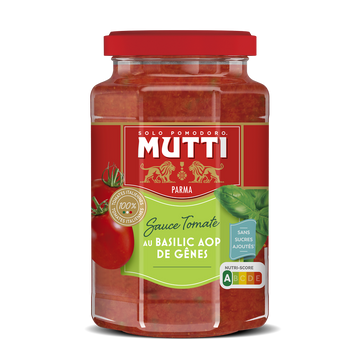 Sauce tomates et basilic MUTTI 400g