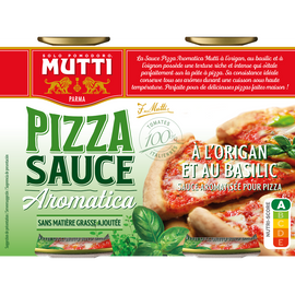 Sauce pour pizza aromatisée MUTTI, 2 unités, 400g