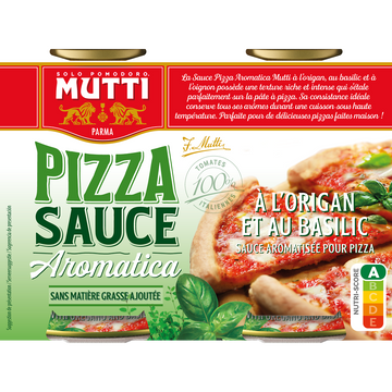 Sauce pour pizza aromatisée MUTTI, 2 unités, 400g