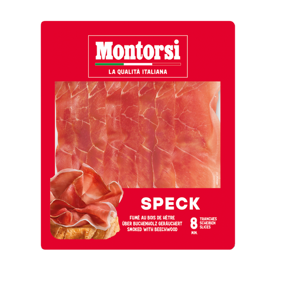 I Freschi chiffonnade Speck MONTORSI, 100g
