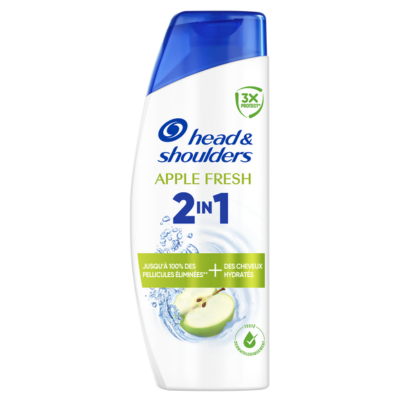 Shampooing et après-shampoing antipelliculaire HEAD&SHOULDERS Apple Fresh 2 en 1 300ml