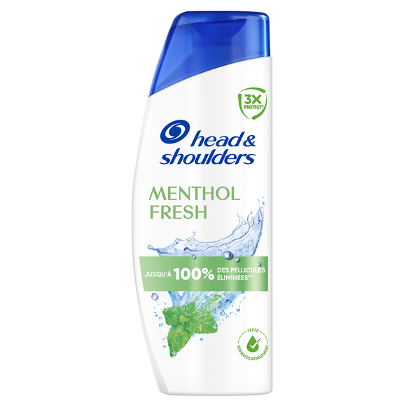 Shampooing antipelliculaire menthol HEAD & SHOULDERS Base 330ml