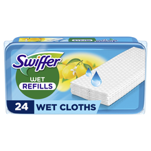 Lingettes humides SWIFFER parfum citrons x24