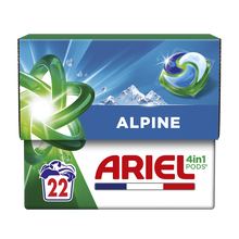 Lessive en capsule ARIEL 4en1 Alpine PODS x22 lavages