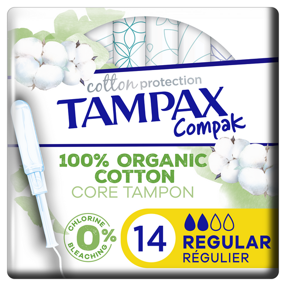 Tampax compact tampons avec applicateur régulier TAMPAX COTTON x14