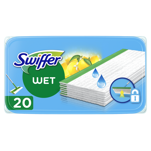 Serpillères sol parfum citrus fresh SWIFFER - x20 - 1,236kg