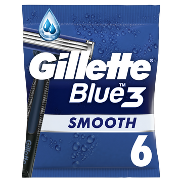 Rasoir jetable GILLETTE Blue 3 Smooth jetable x6