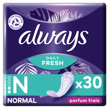 Protège-slips daily fresh normal parfum frais ALWAYS x30