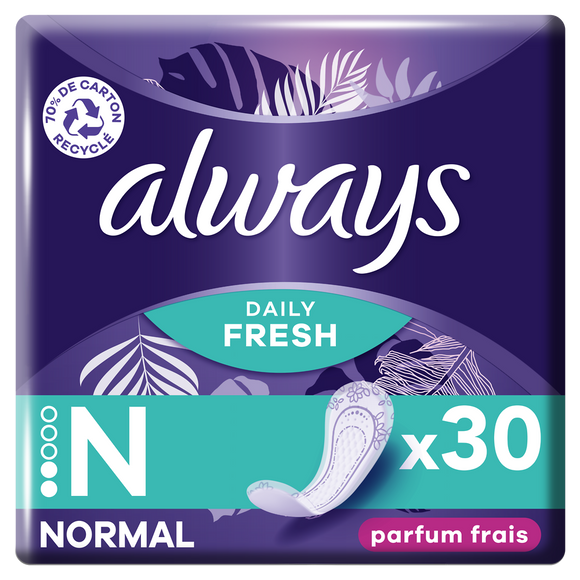 Protège-slips daily fresh normal parfum frais ALWAYS x30
